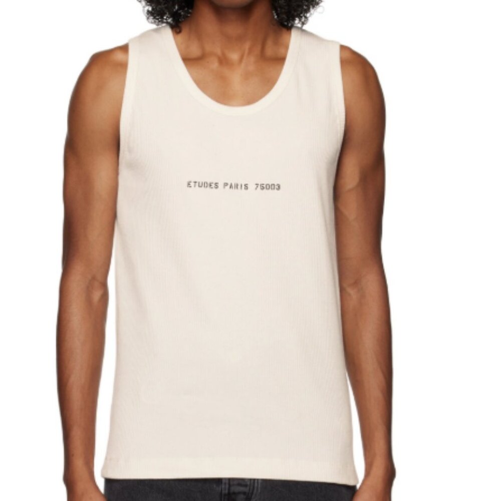 études Paris Pippen Tank‎ Top off-white Mens Size XS